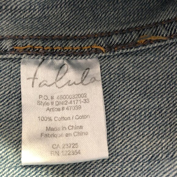 Aritzia Talula Denim Jean Vest Size X-Small - Picture 7 of 12